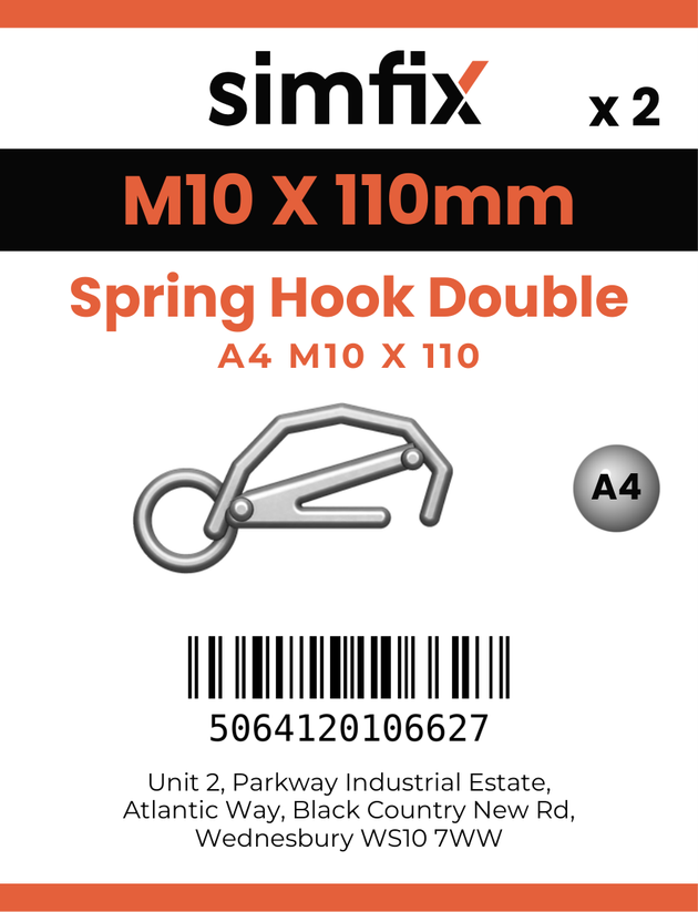 Simfix product label - 8338A410110-D