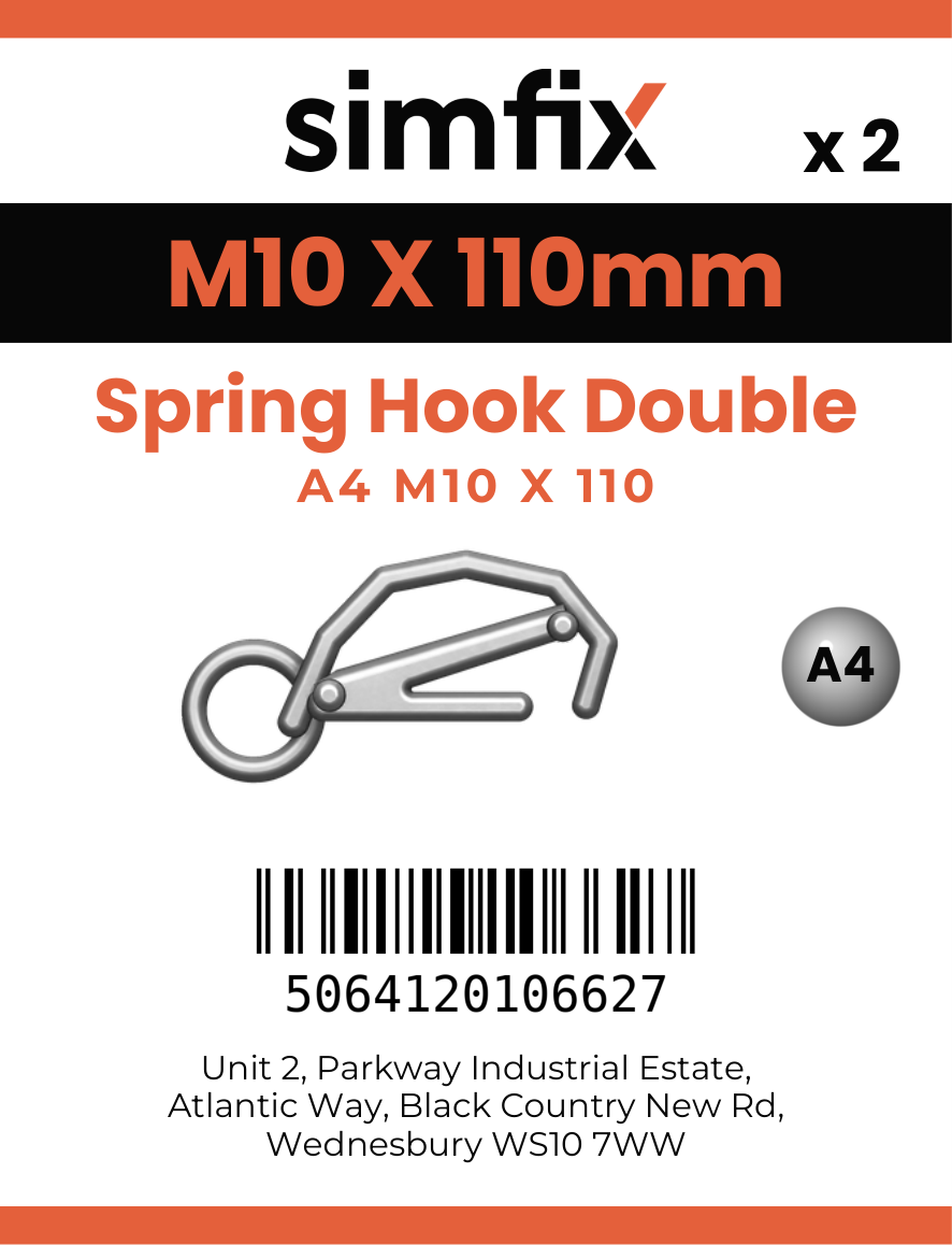 Simfix product label - 8338A410110-D