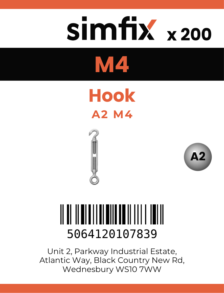 Simfix product label - 8398A204-T