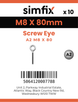 Simfix product label - 8473A208080-D