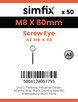 Simfix product label - 8473A208080-T