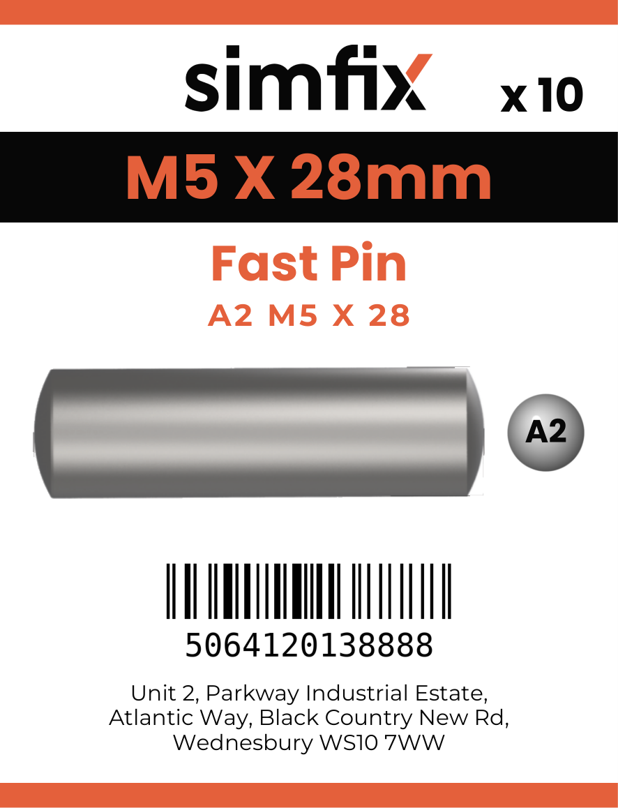 Simfix product label - 8474A205028-D