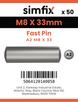 Simfix product label - 8474A208033-T