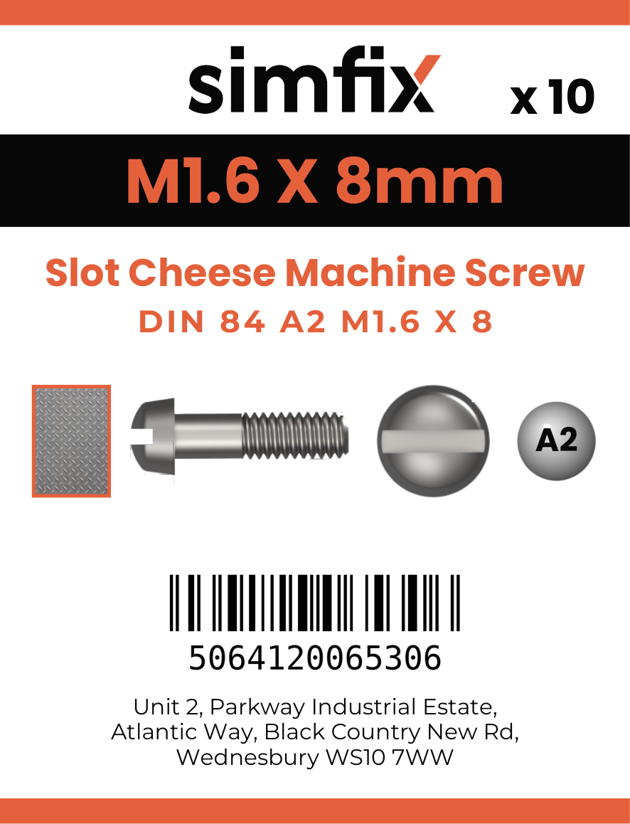 Simfix product label - 84A2016008-D
