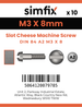 Simfix product label - 84A203008-D
