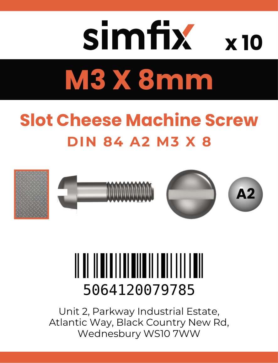 Simfix product label - 84A203008-D