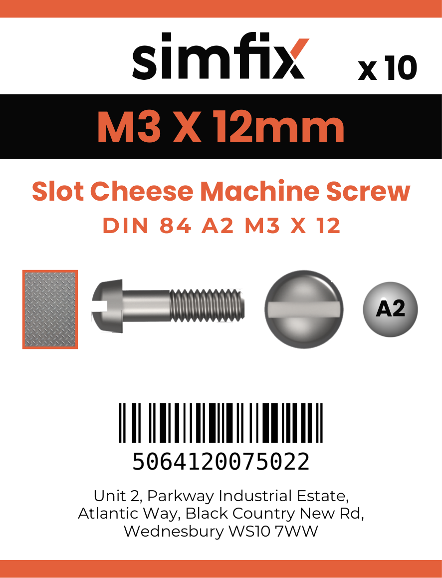 Simfix product label - 84A203012-D