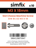 Simfix product label - 84A203018-D