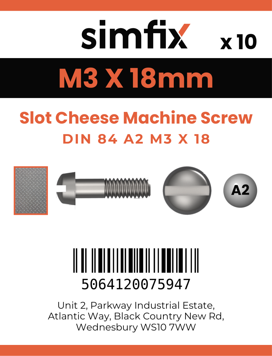 Simfix product label - 84A203018-D