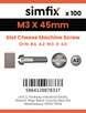 Simfix product label - 84A203045-T