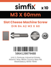 Simfix product label - 84A203060-D