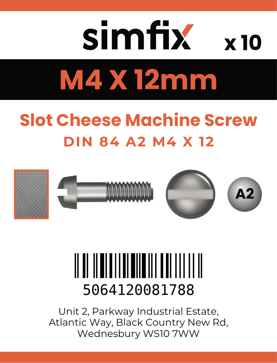 Simfix product label - 84A204012-D