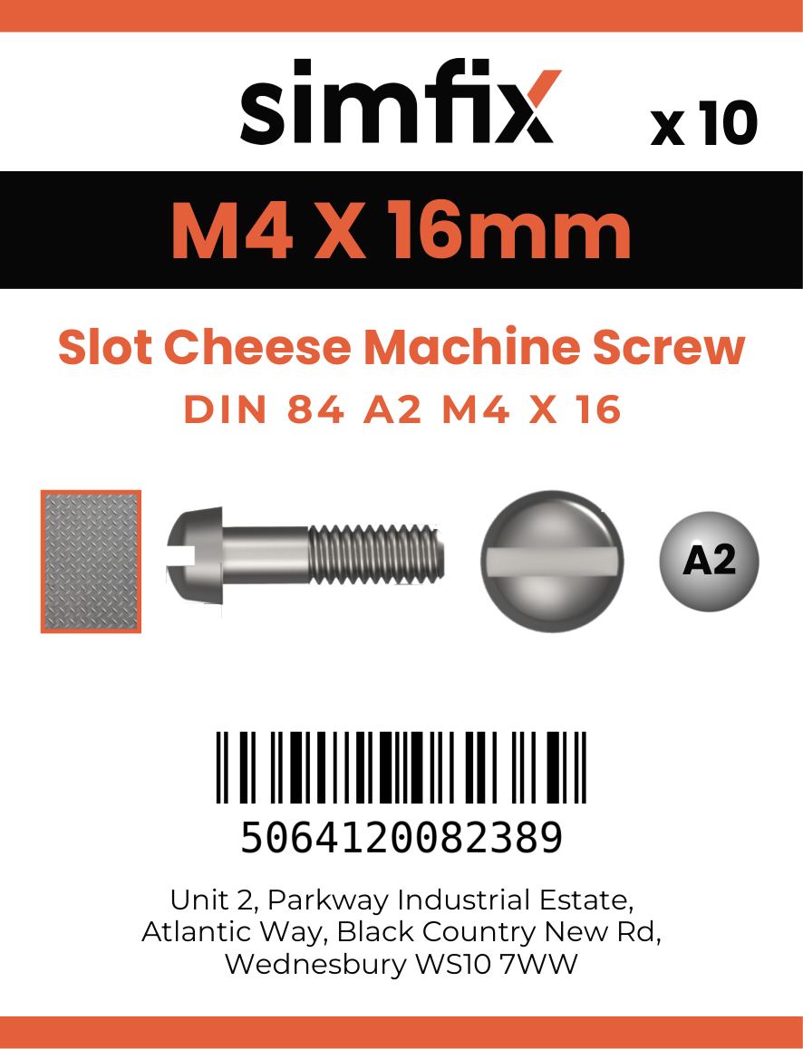 Simfix product label - 84A204016-D
