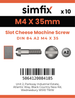 Simfix product label - 84A204035-D