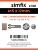 Simfix product label - 84A205012-T