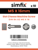 Simfix product label - 84A205016-D