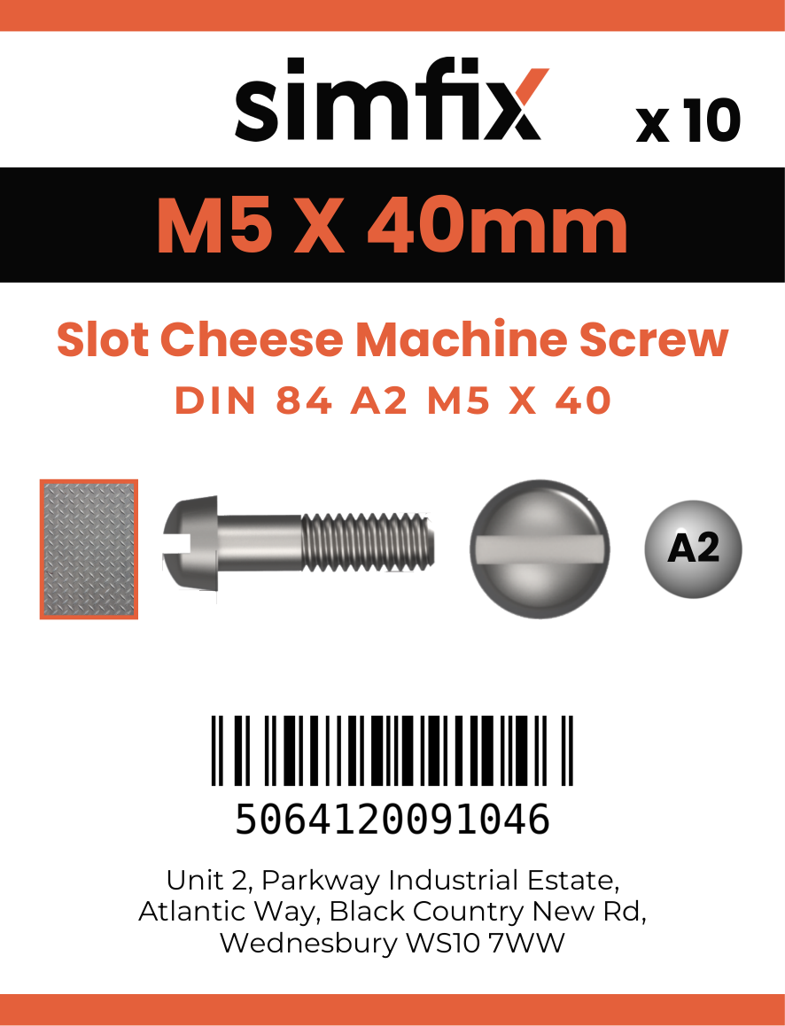 Simfix product label - 84A205040-D