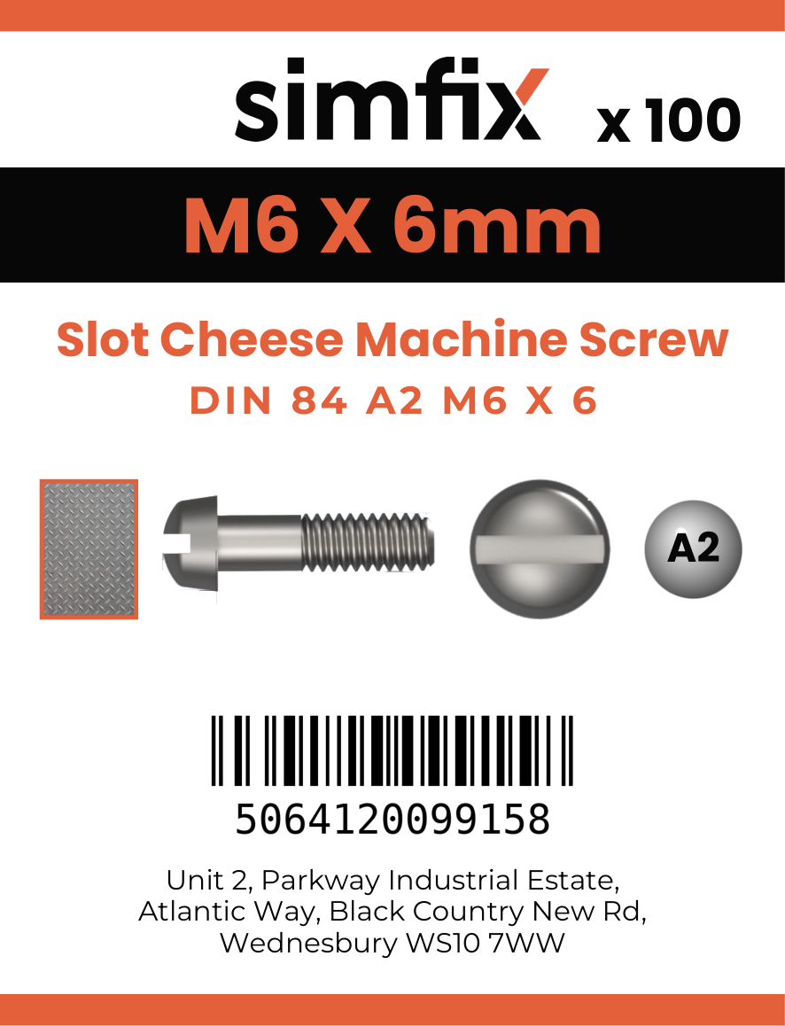 Simfix product label - 84A206006-T