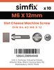 Simfix product label - 84A206012-D