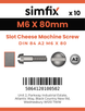 Simfix product label - 84A206080-D