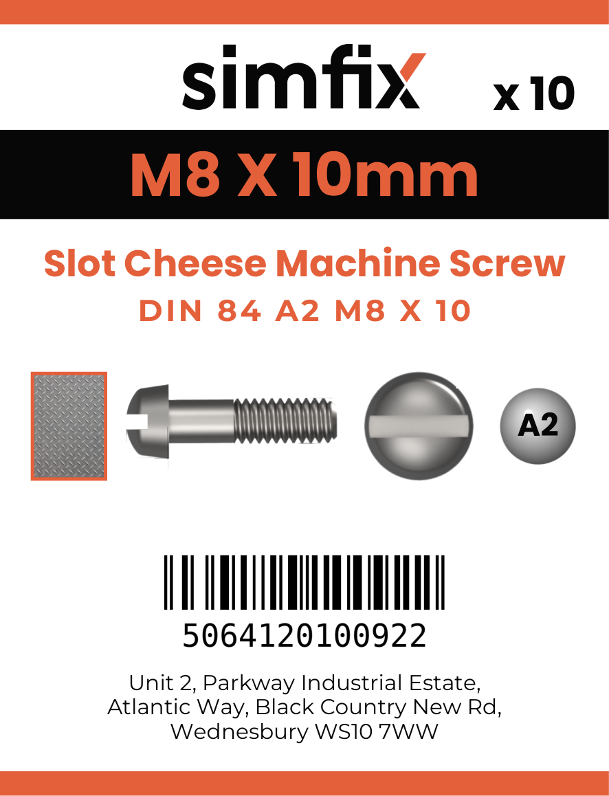 Simfix product label - 84A208010-D
