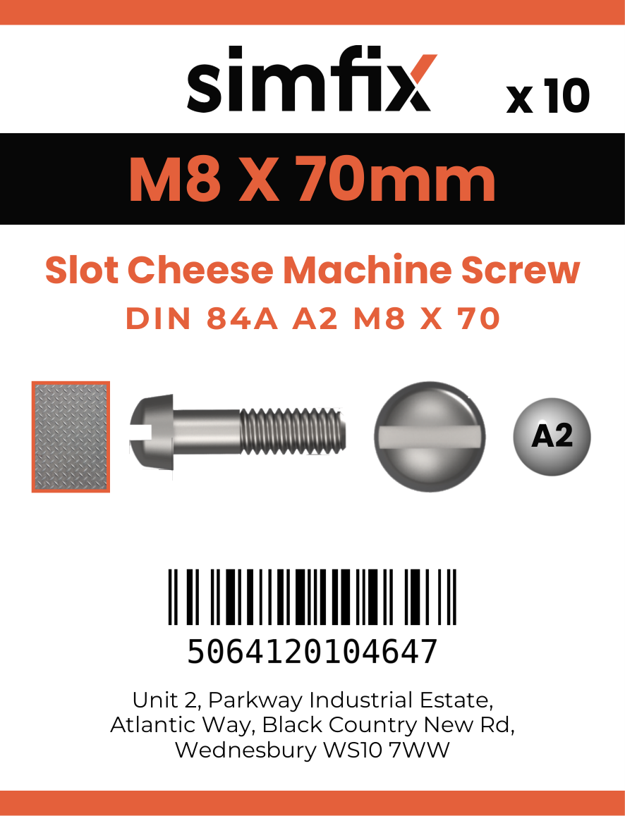Simfix product label - 84A208070-D