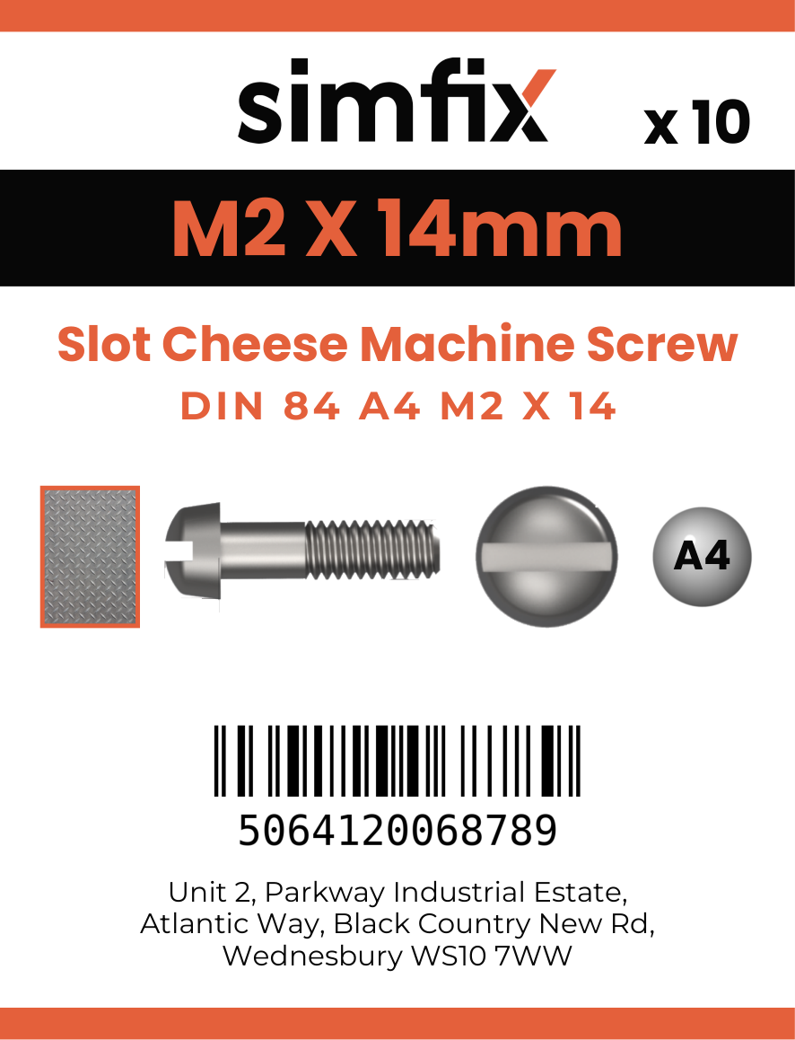 Simfix product label - 84A402014-D
