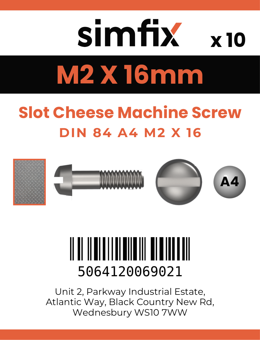 Simfix product label - 84A402016-D