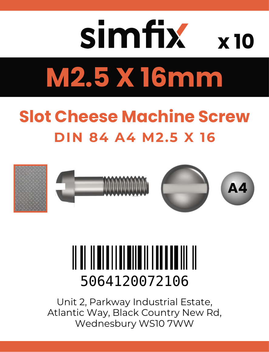 Simfix product label - 84A4025016-D
