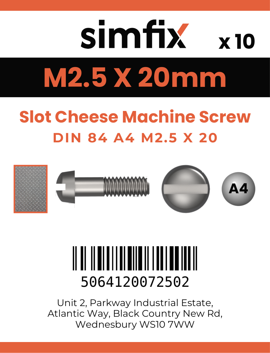 Simfix product label - 84A4025020-D