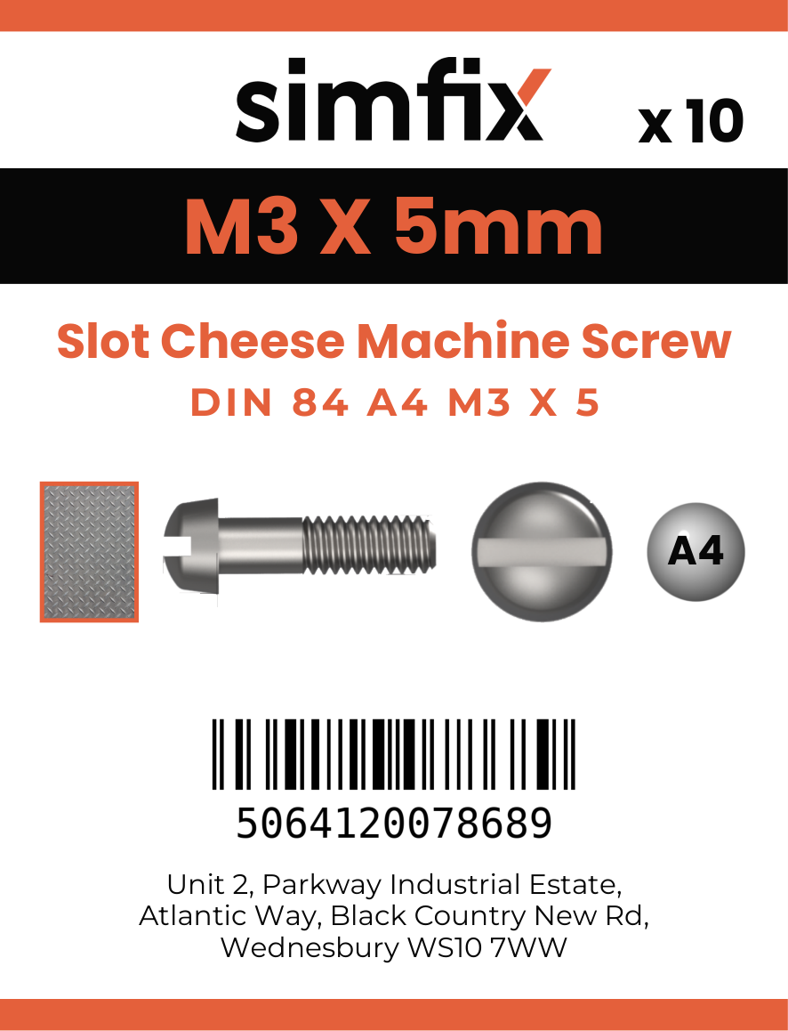 Simfix product label - 84A403005-D