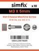 Simfix product label - 84A403005-D