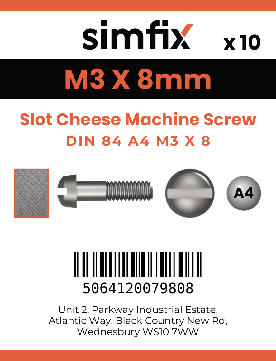 Simfix product label - 84A403008-D