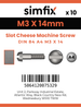 Simfix product label - 84A403014-D
