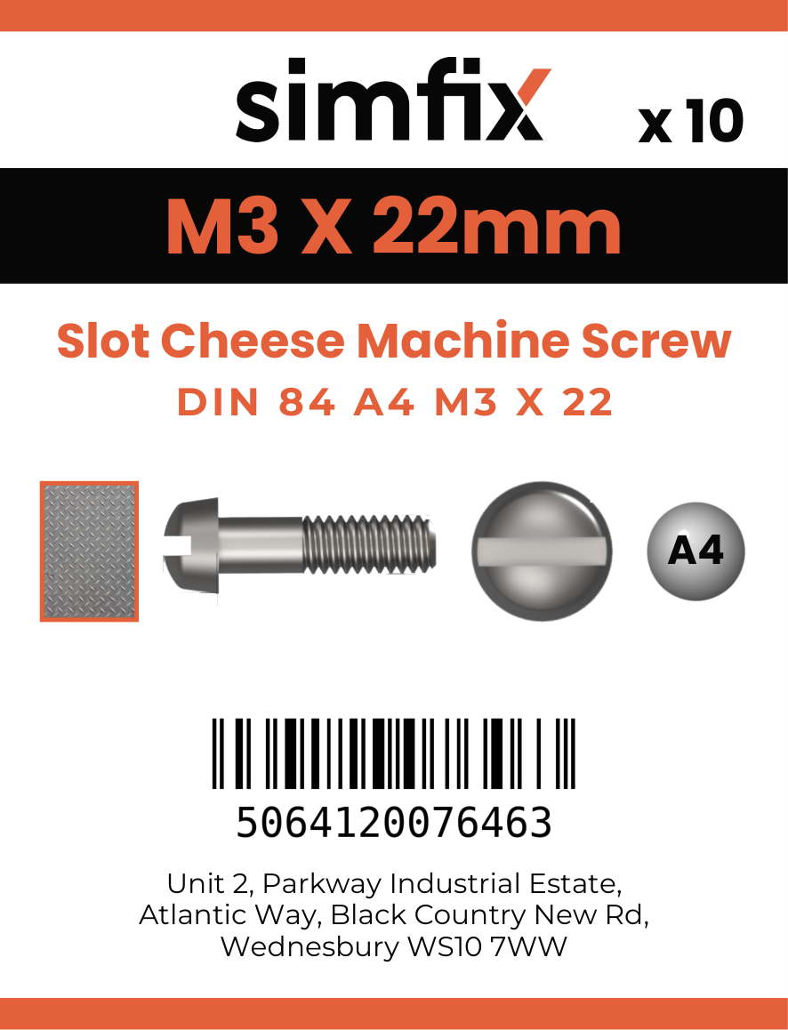 Simfix product label - 84A403022-D