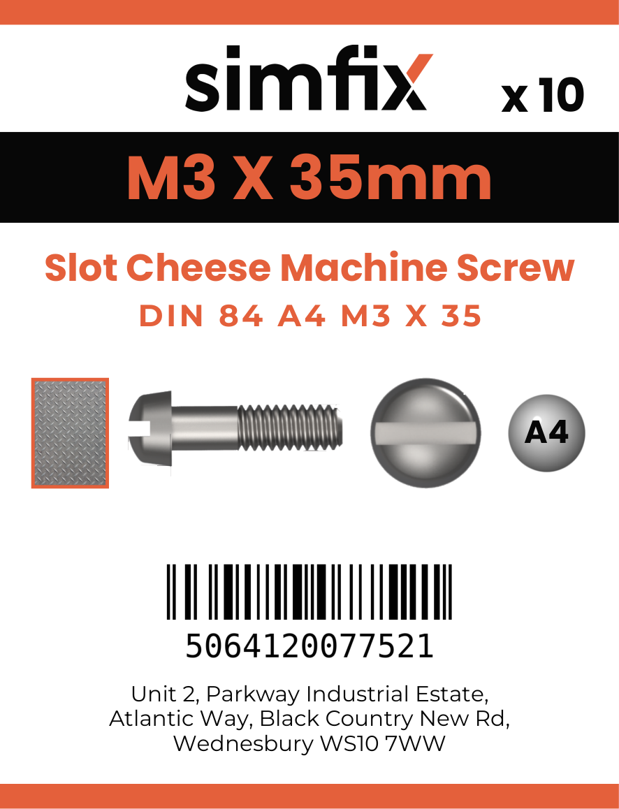 Simfix product label - 84A403035-D
