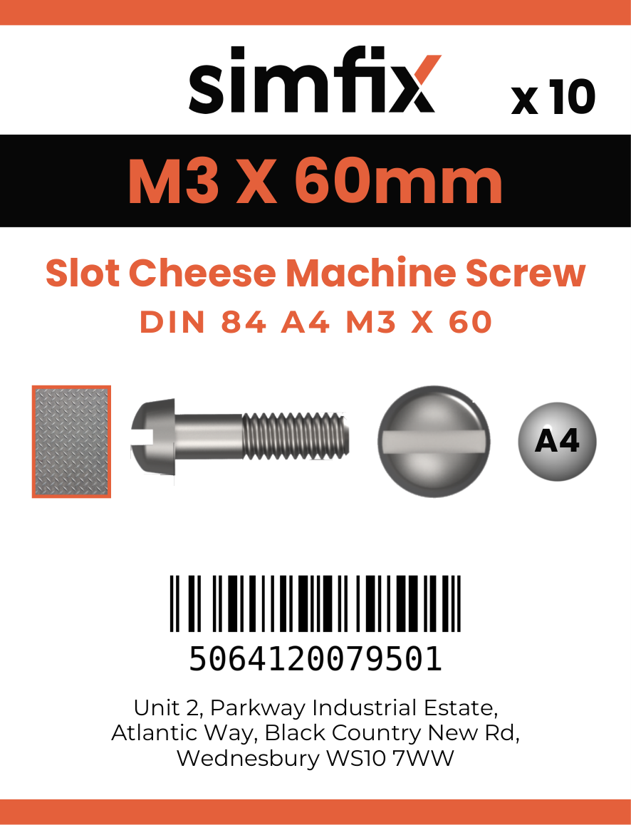 Simfix product label - 84A403060-D