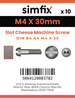 Simfix product label - 84A404030-D
