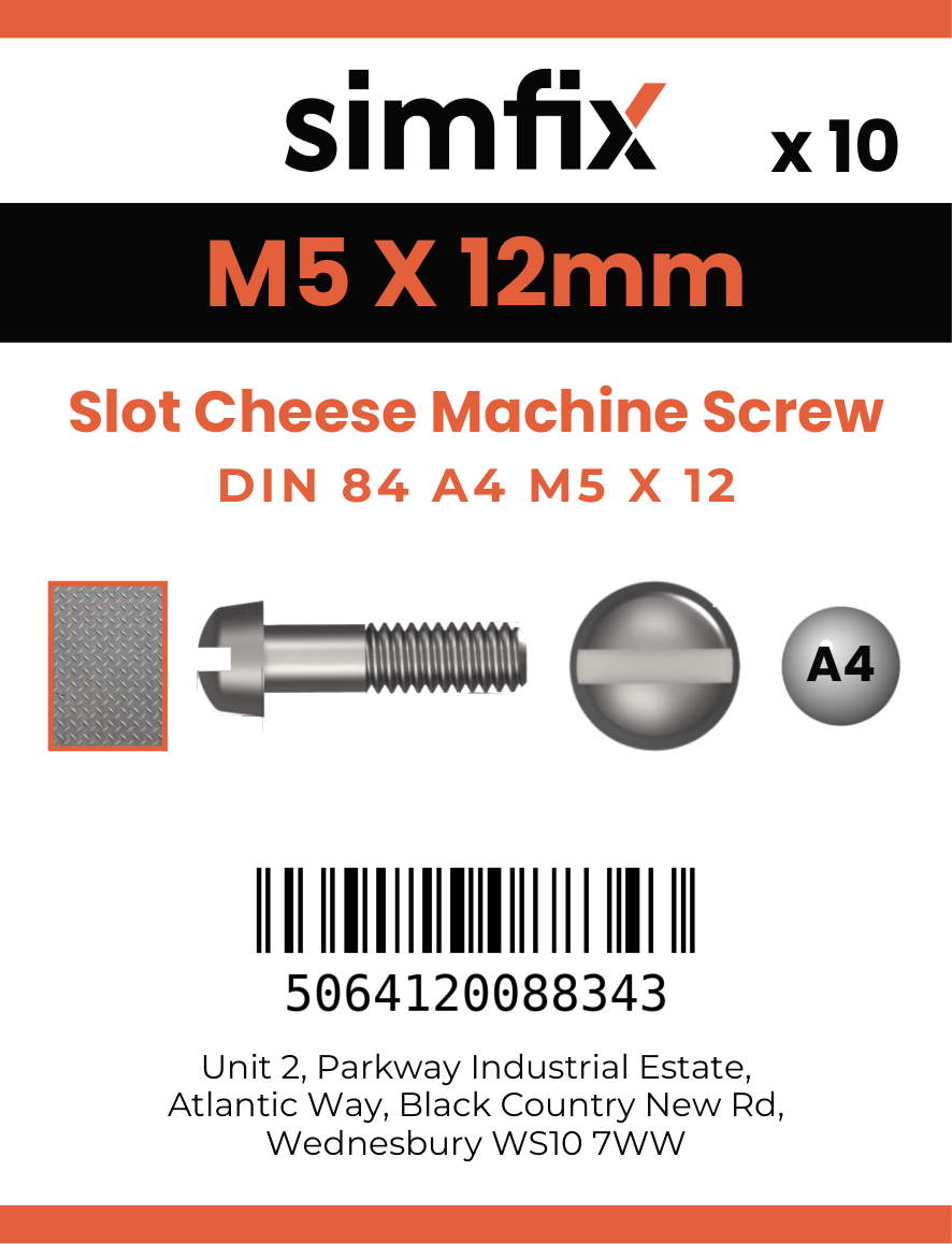 Simfix product label - 84A405012-D