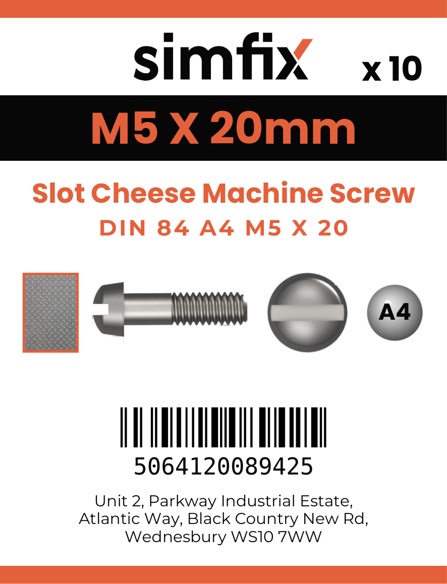 Simfix product label - 84A405020-D