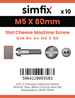 Simfix product label - 84A405080-D