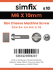 Simfix product label - 84A406010-D