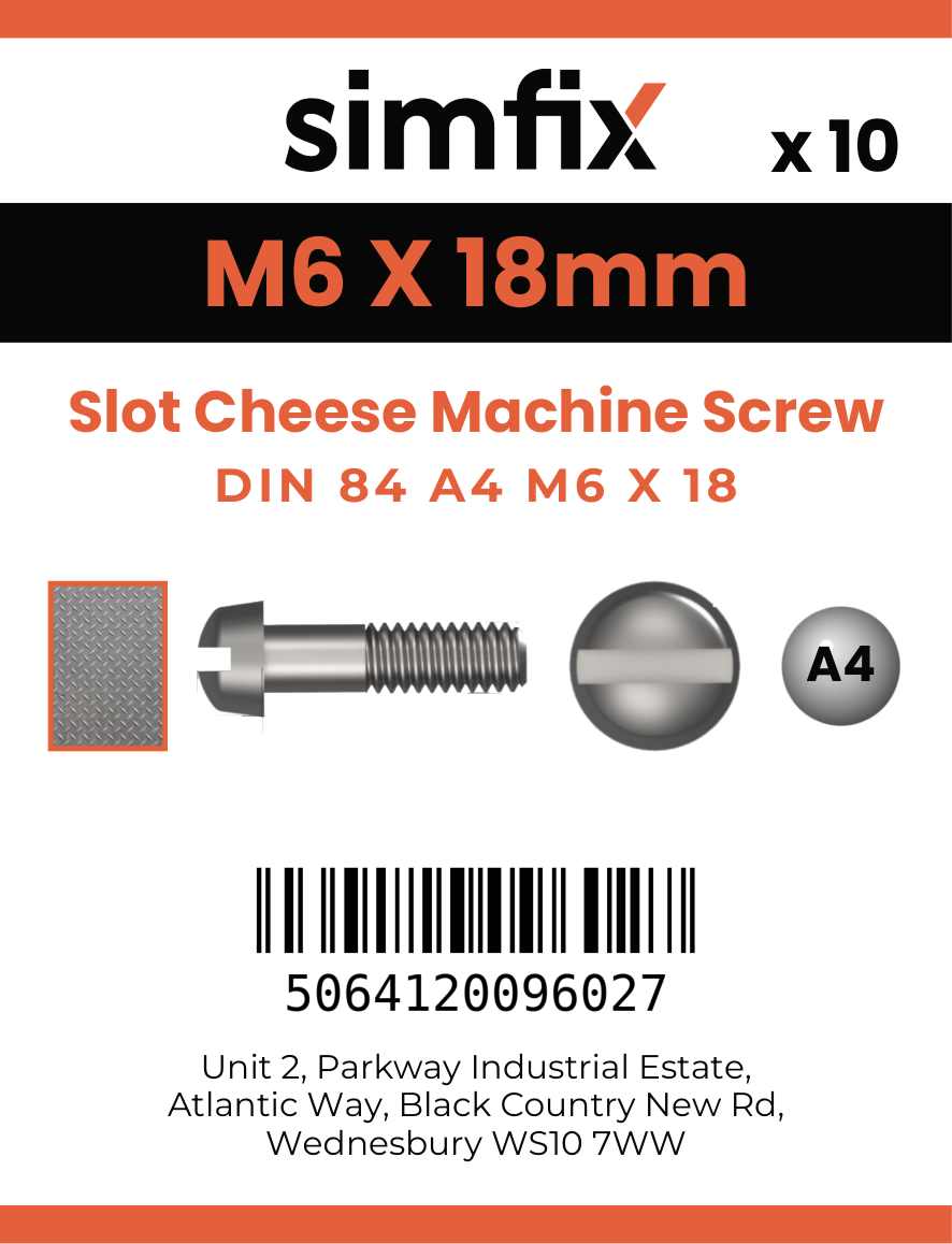 Simfix product label - 84A406018-D