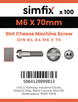 Simfix product label - 84A406070-T