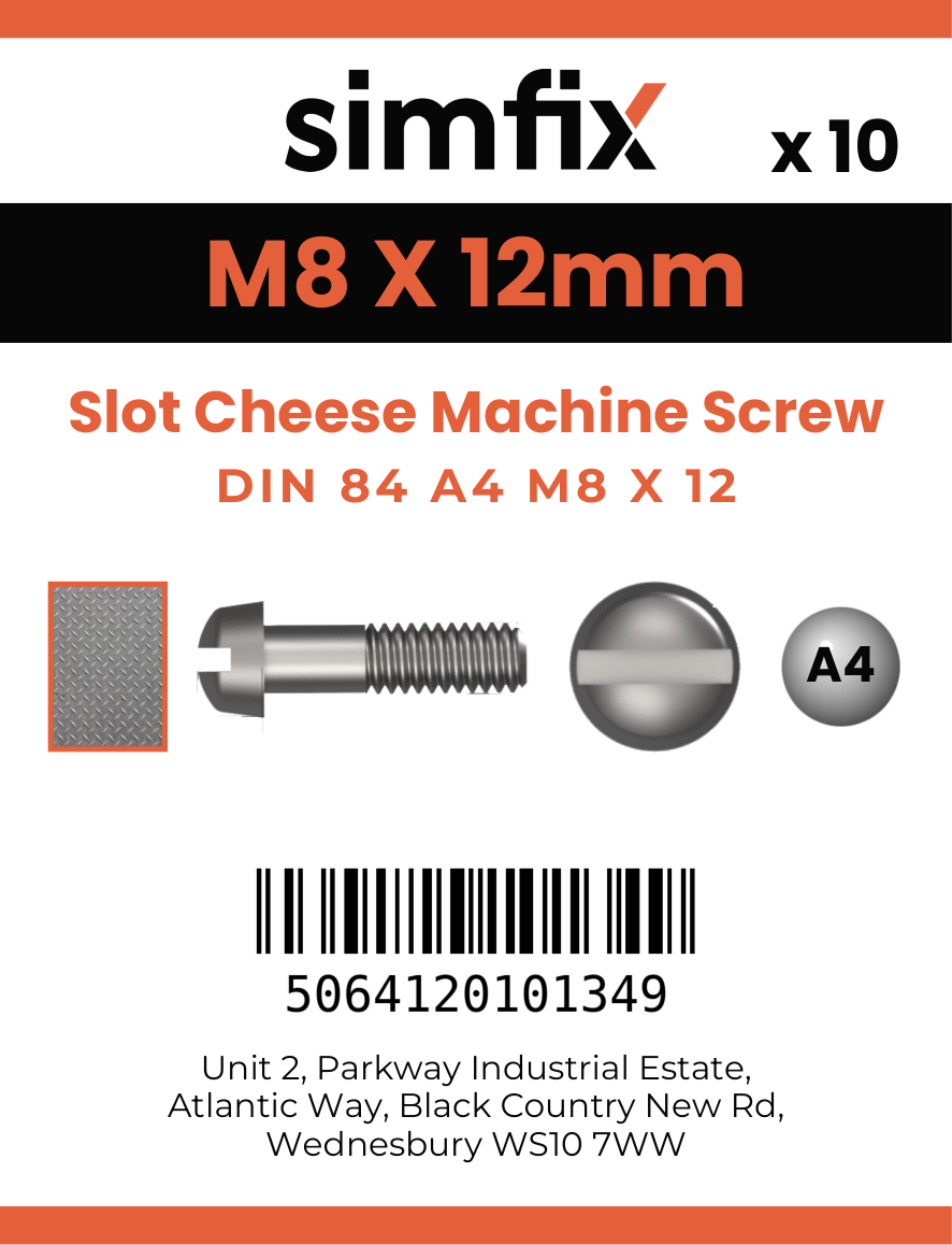 Simfix product label - 84A408012-D