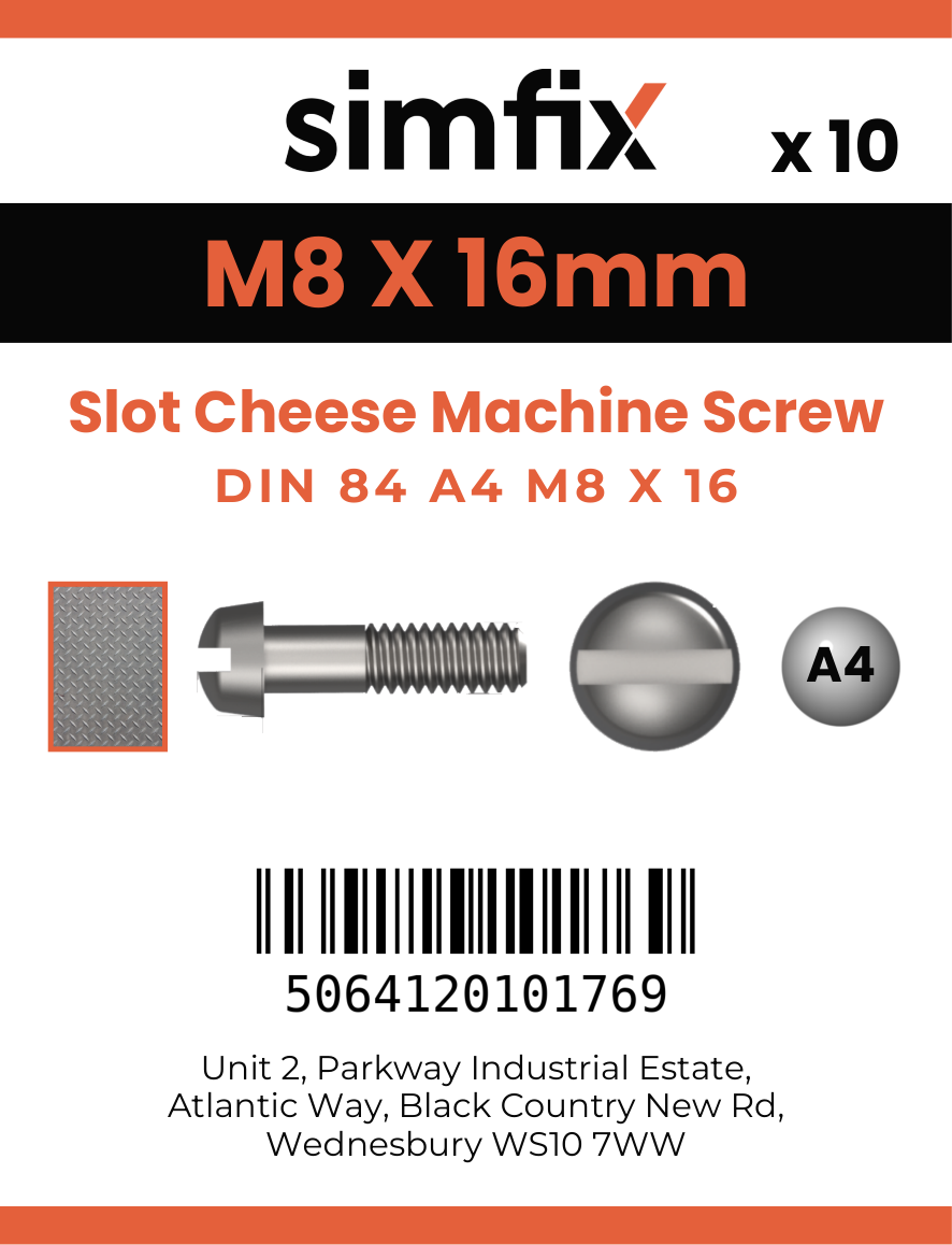 Simfix product label - 84A408016-D