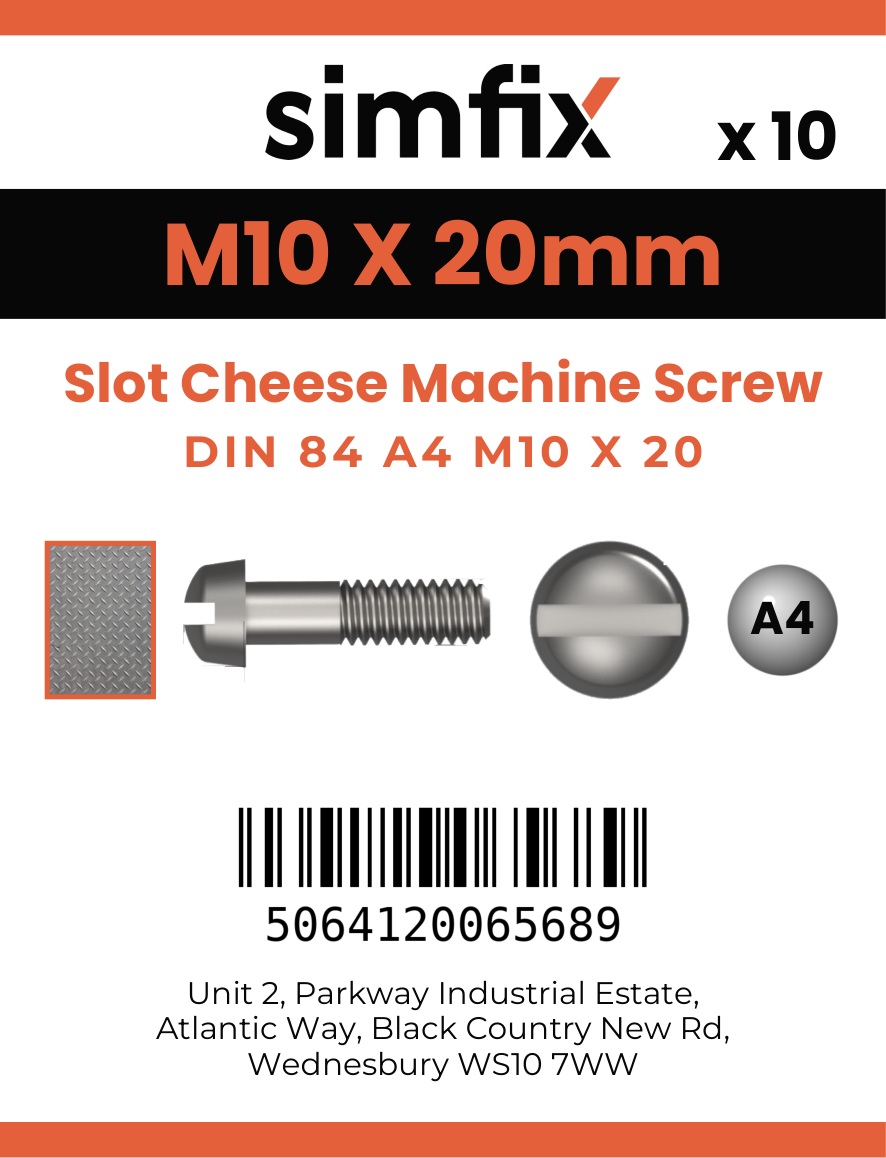 Simfix product label - 84A410020-D