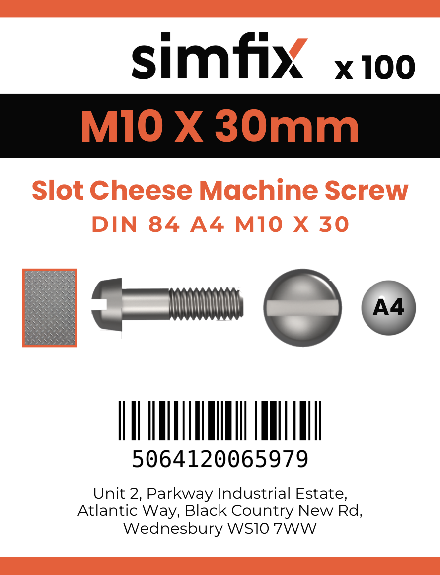Simfix product label - 84A410030-T