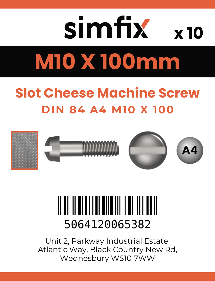 Simfix product label - 84A410100-D
