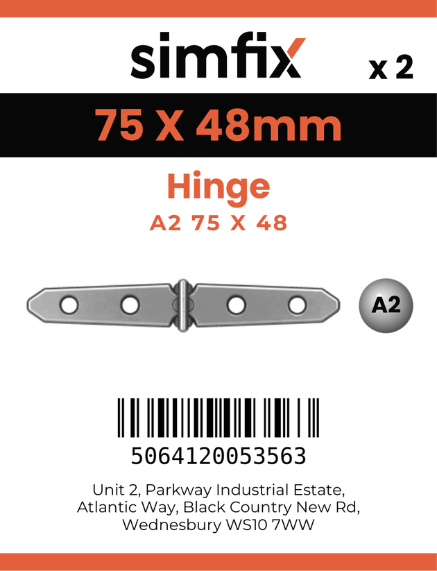 Simfix product label - 8567A275048-D
